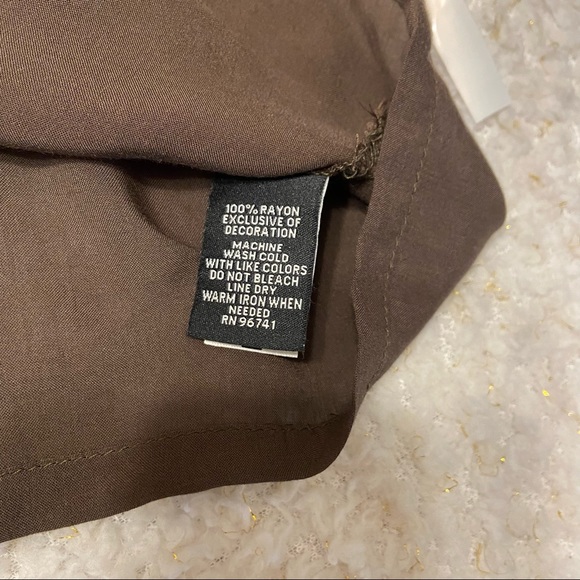 Signature studio women’s button down‎ up blouse - Picture 7 of 10